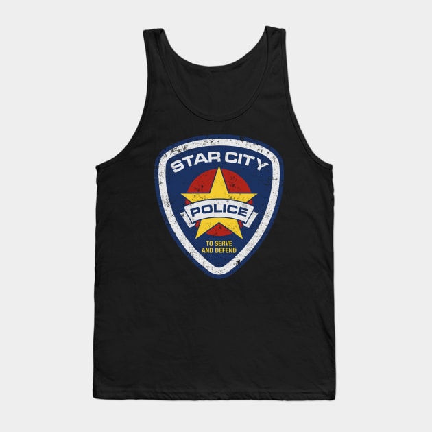 STAR CITY POLICE (ARROW) GRUNGE Tank Top by LuksTEES